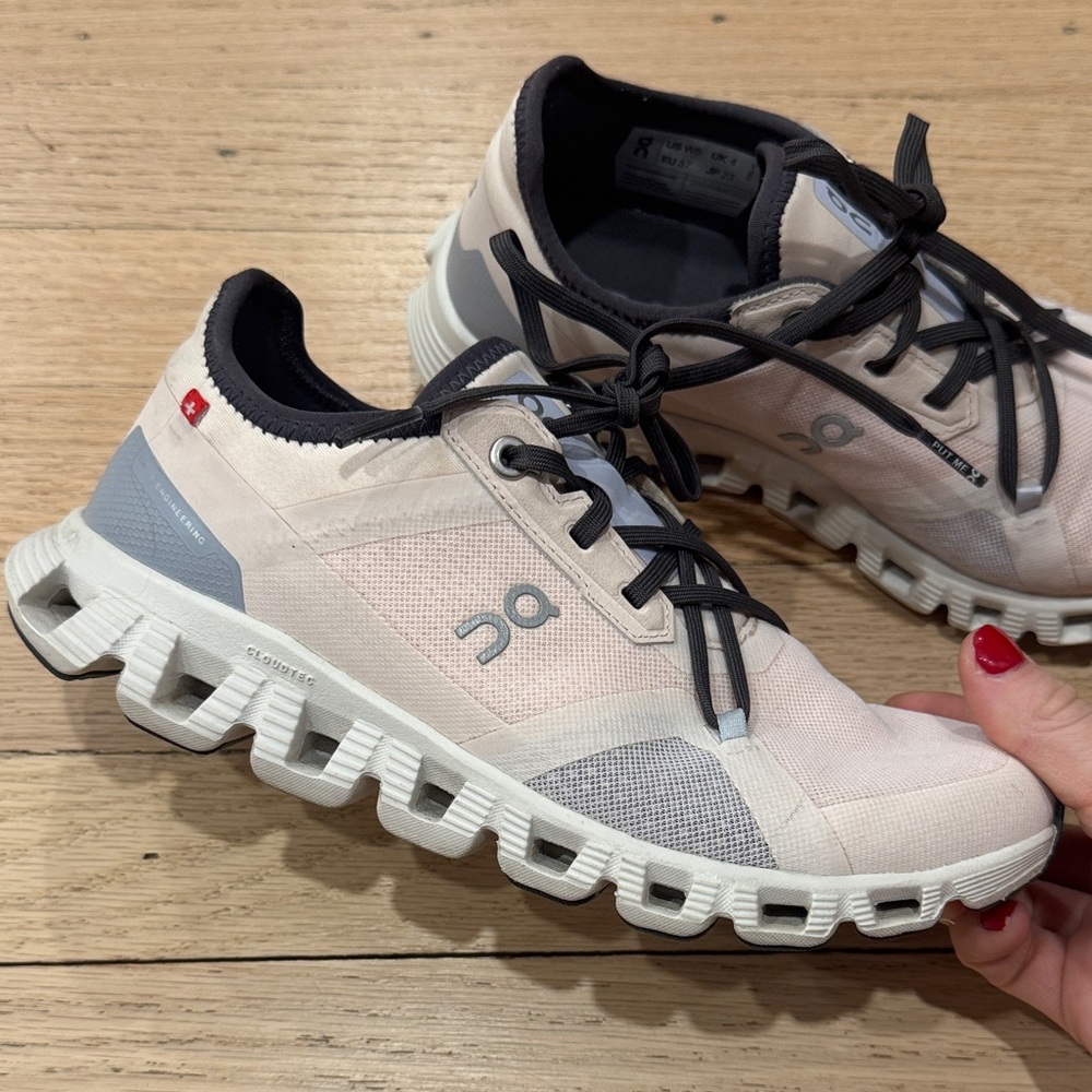 ON Running Brand Cloud X 3 AD Pink/White Women's Shoes - Picture 6 of 11